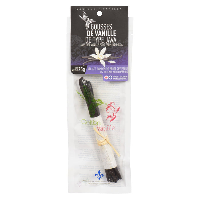 Les gousses de vanille java (25g)