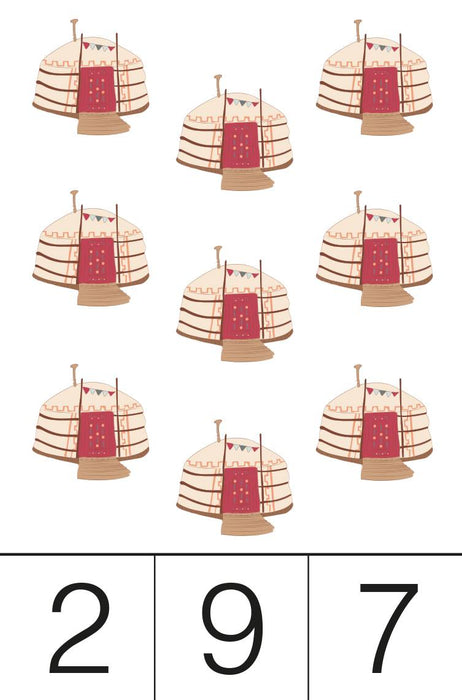 Cartes chiffres 1-10