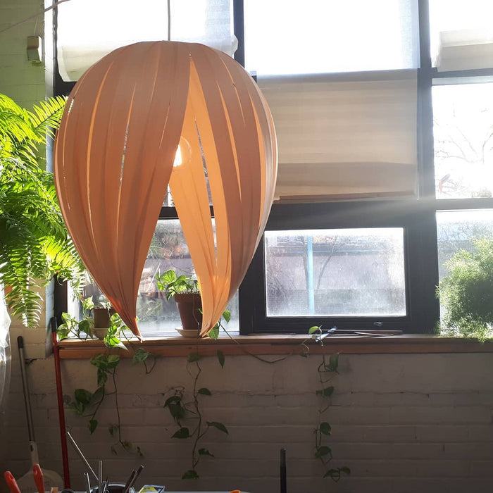 Lampe gladys grande / merisier blanc