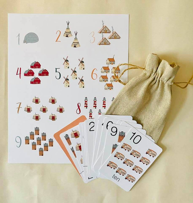 Cartes chiffres 1-10