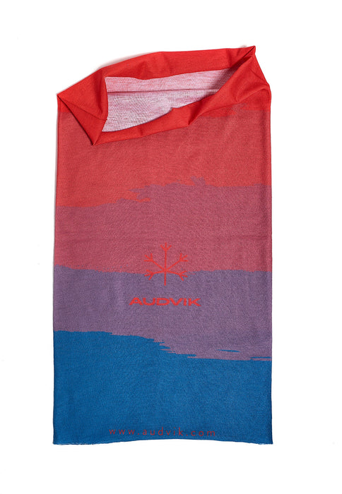 cache-cou orange dégradé bleu unisexe respirant