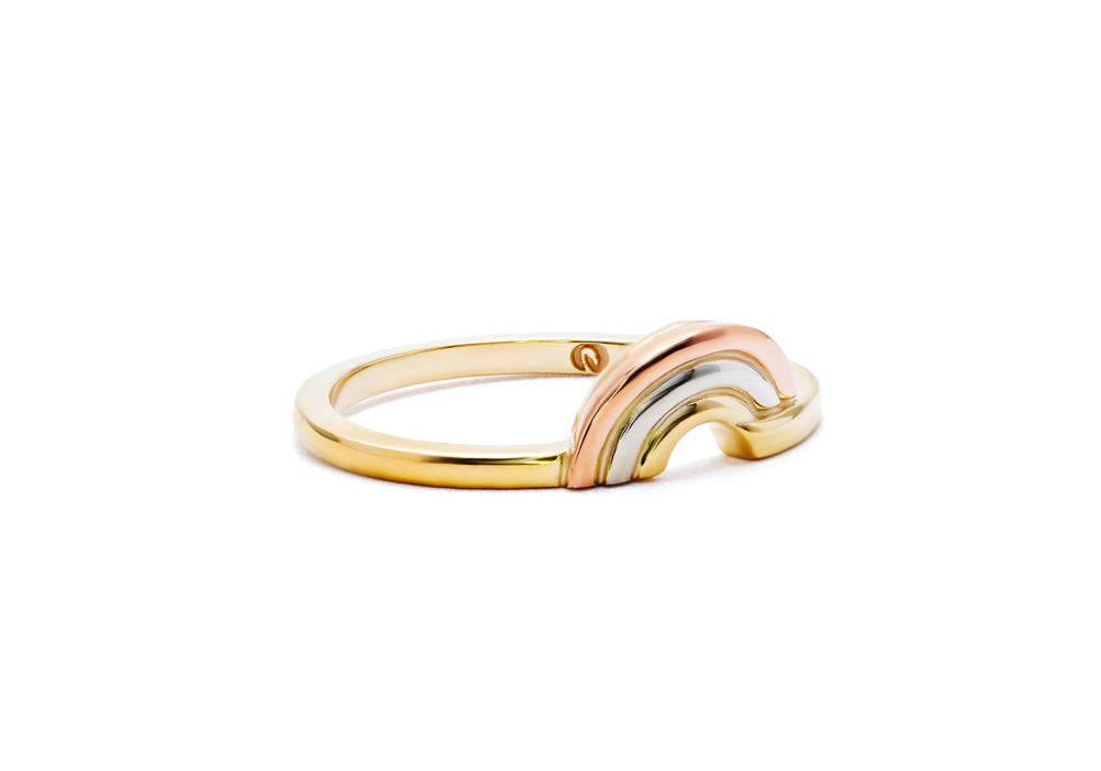 Bague arc-en-ciel 3 tons