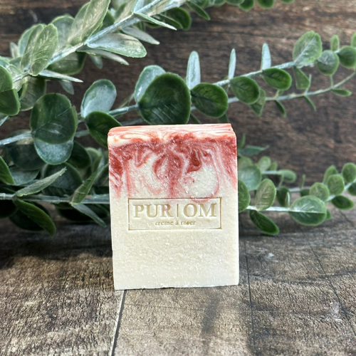 Crème à raser en barre naturelle de la marque Pur Om