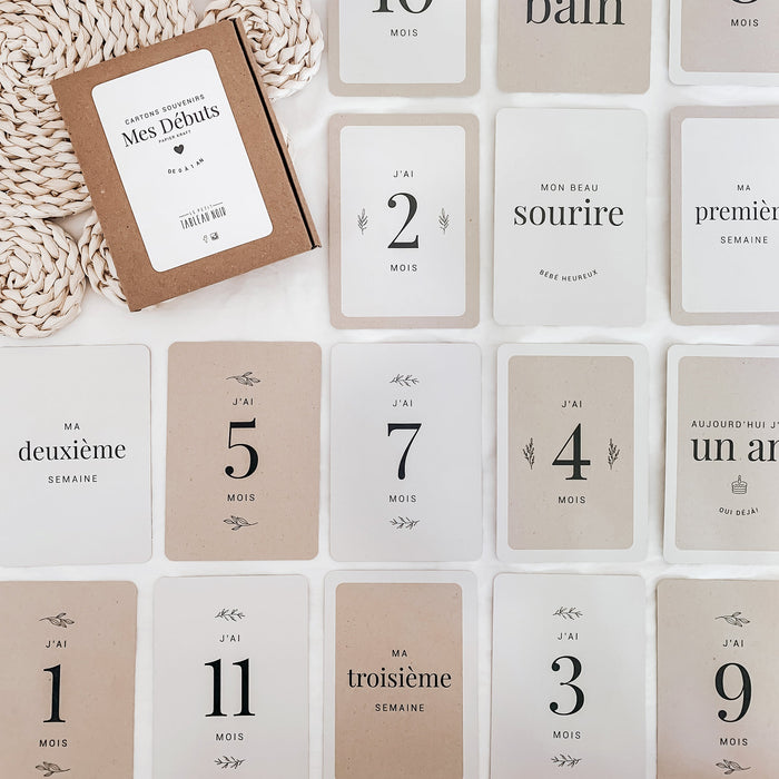 Coffret kraft 0-1 an à photographier