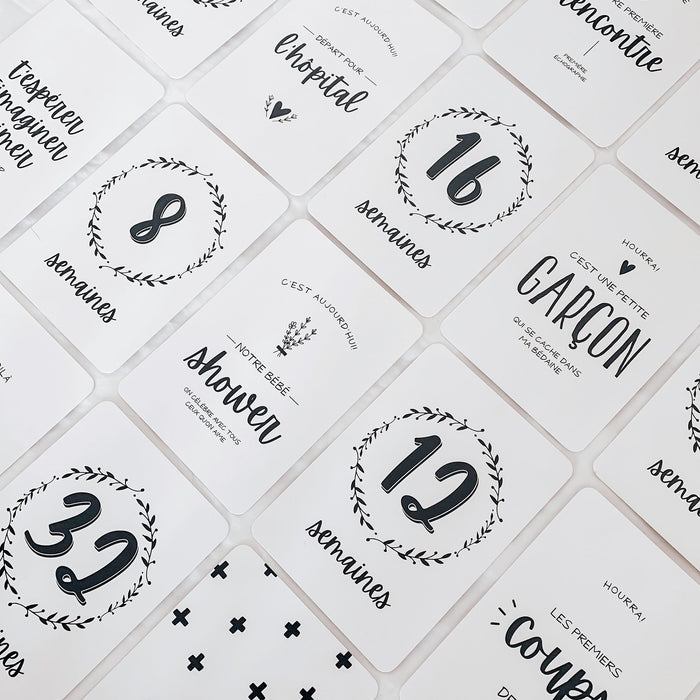 Coffret feuillage maternité à photographier