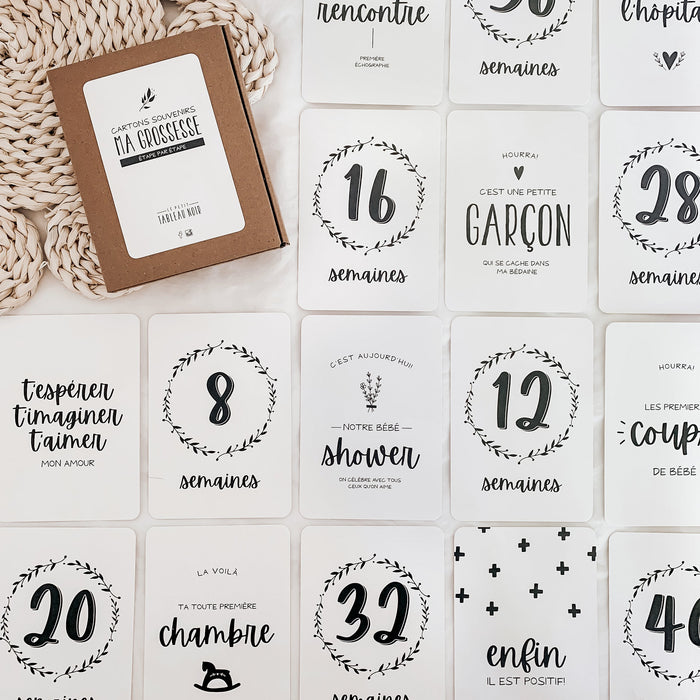 Coffret feuillage maternité à photographier