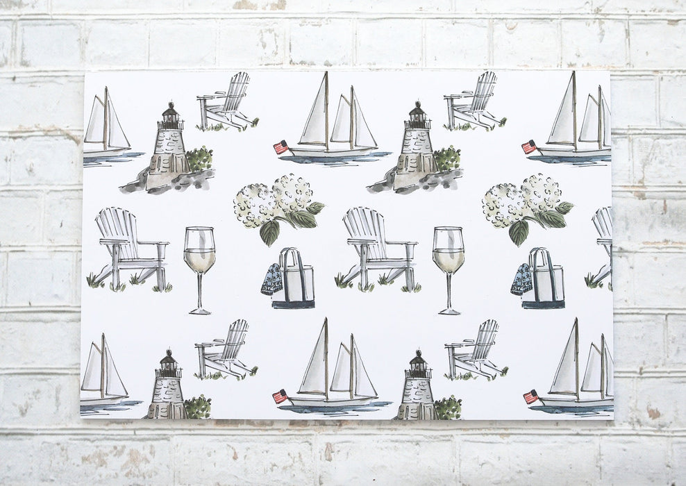 "après-midi d'été" - napperons de papier / paper placemats