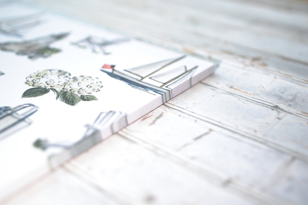 "après-midi d'été" - napperons de papier / paper placemats