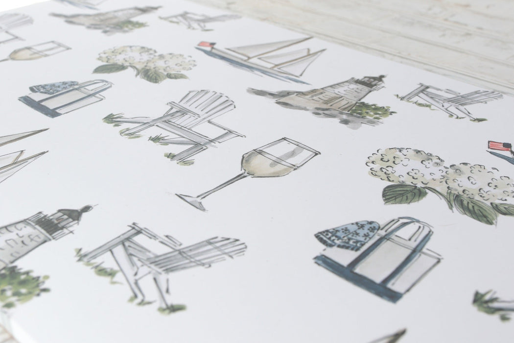 "après-midi d'été" - napperons de papier / paper placemats