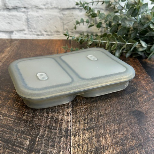 Contenant rétractable alimentaire double