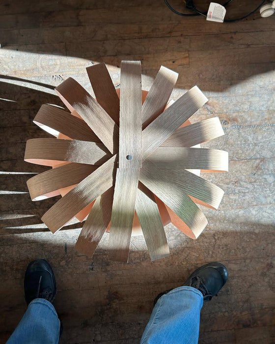 Lampe ruth / large / chêne et merisier blanc