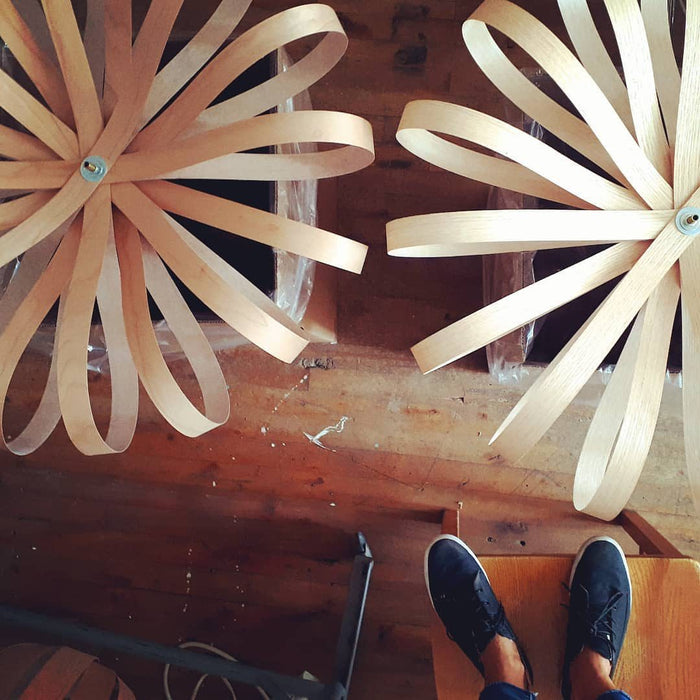 Lampe june / merisier blanc