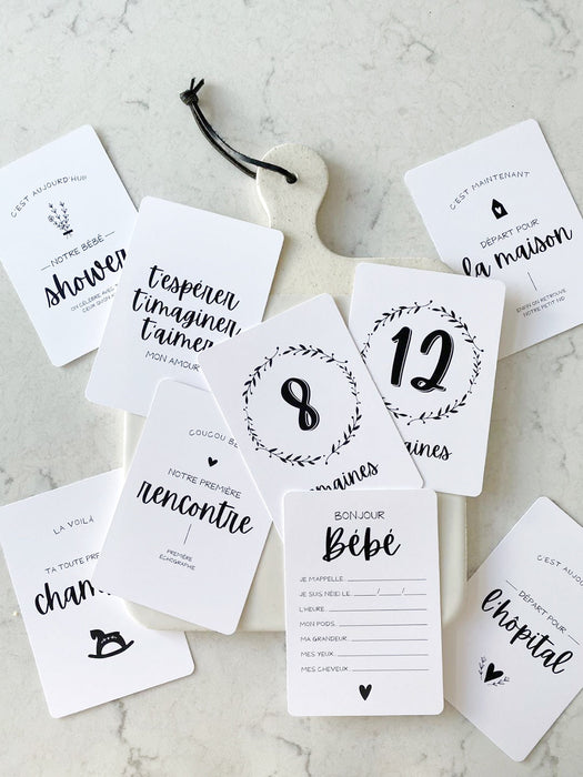 Coffret feuillage maternité à photographier