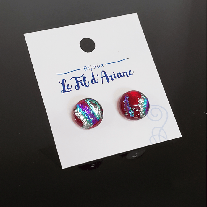 Trio surprise, boucles d'oreilles verre fusion (copie)