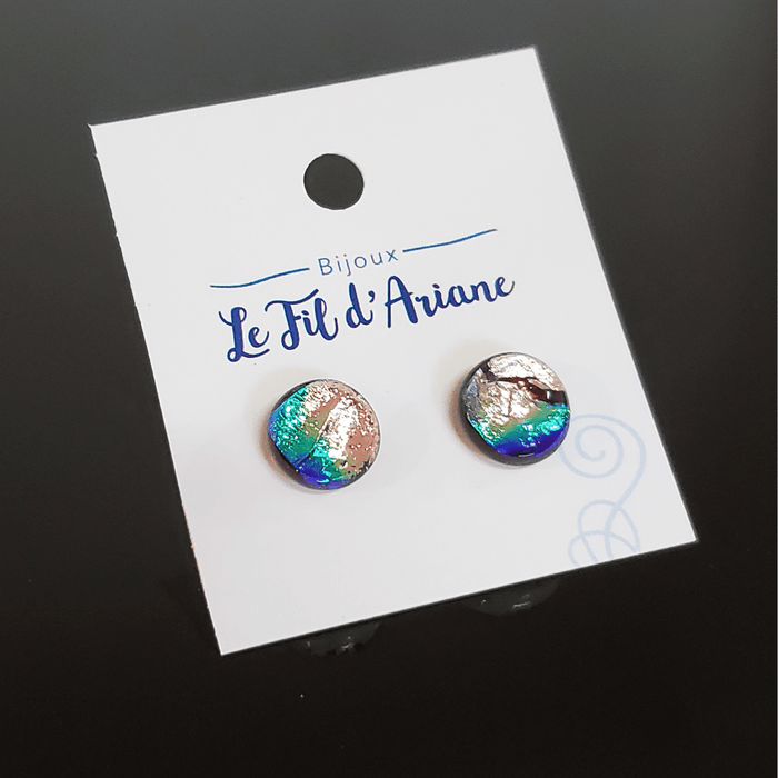 Trio surprise, boucles d'oreilles verre fusion (copie)