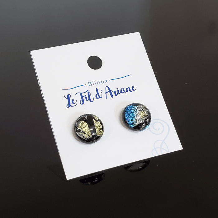 Trio surprise, boucles d'oreilles verre fusion (copie)