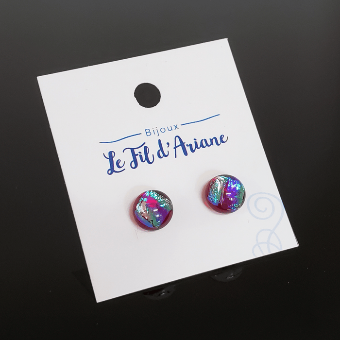 Trio surprise, boucles d'oreilles verre fusion (copie)