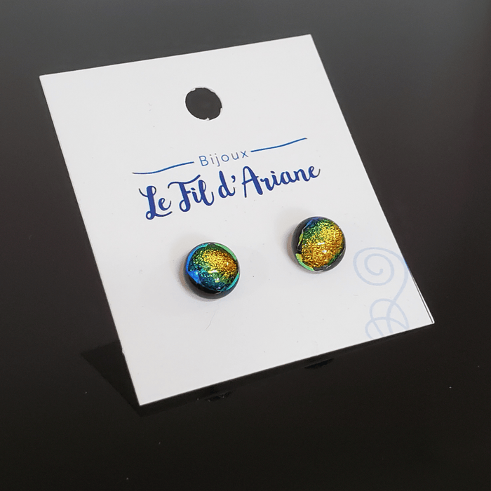 Trio surprise, boucles d'oreilles verre fusion (copie)