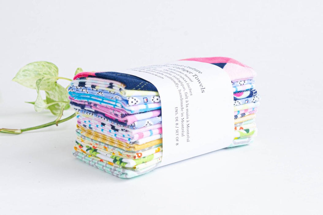 Serviette réutilisable, essuie-tout sans papier, chiffon de cuisine, zéro déchet, lingettes écologiques, tissu super absorbant