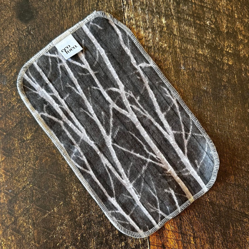 Papier de toilette lavable avec des motifs de bouleau