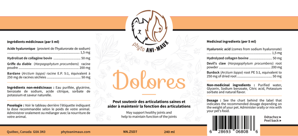 Dolores (douleur pour chien et chat)
