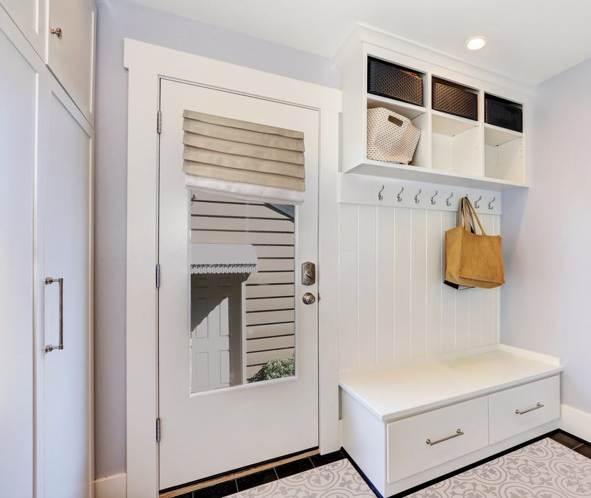 Rideau ouvert PAOMA avec tringle magnétique pour porte d'entrée