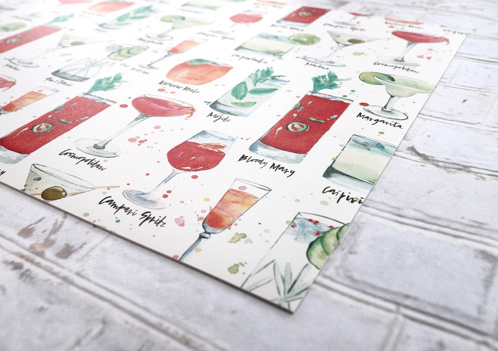 Napperon de vinyle - cocktail