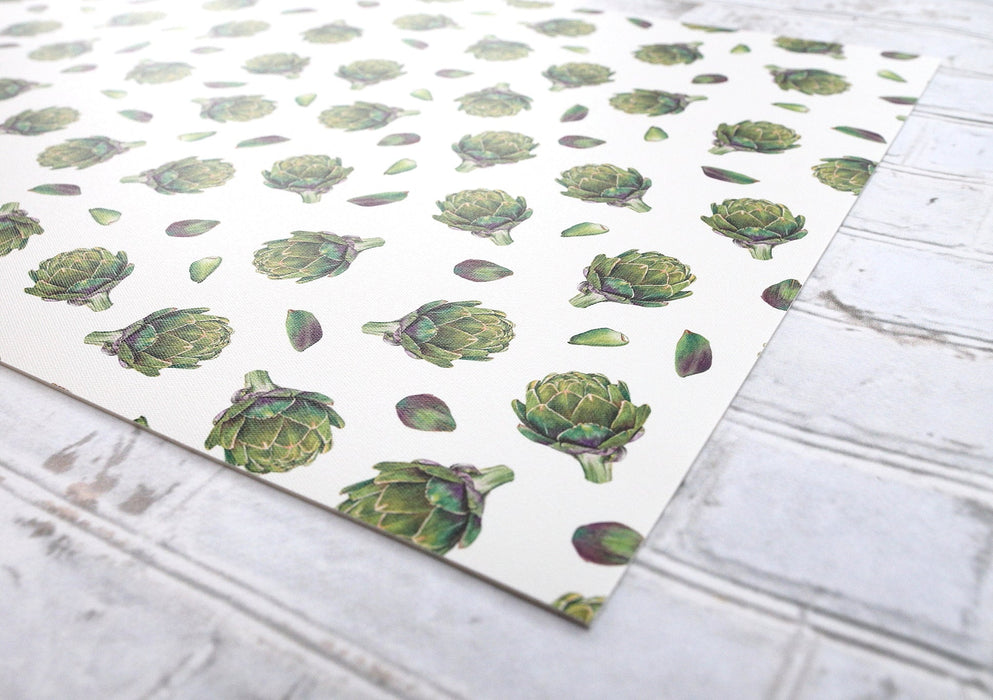 Napperon de vinyle - artichaut / artichoke