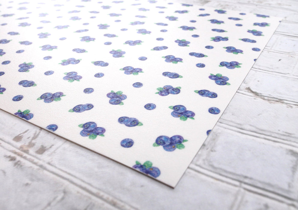 Napperon de vinyle - bleuet / blueberry