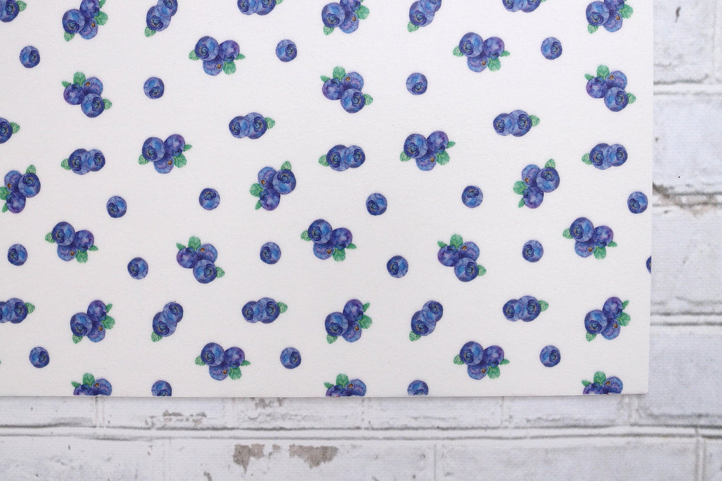 Napperon de vinyle - bleuet / blueberry