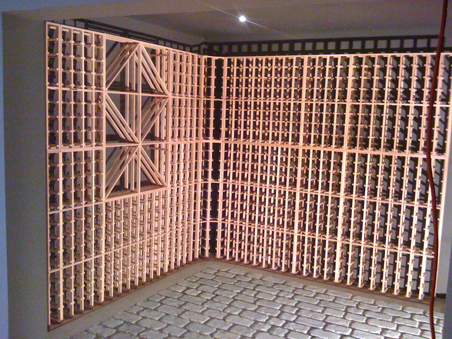 Casiers pour champagne / magnums en acajou (24-36 bouteilles)