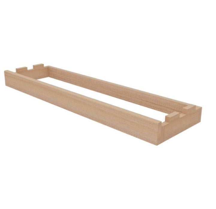 X base de module 8 colonnes kit rack en acajou naturel