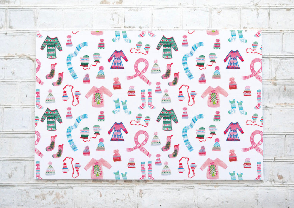 "tricoté serré" / "close knit" - napperons de papier / paper placemats