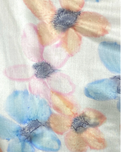 Foulard carré de soie bouquet pour toi