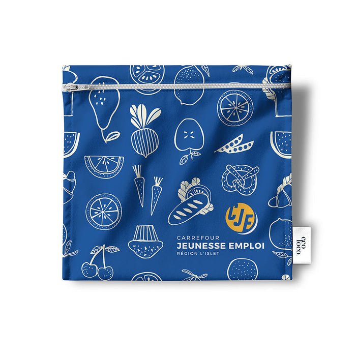 Sac à sandwich écologique réutilisable fait au québec à personnaliser