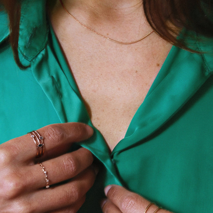 Collier numéro quatre en or 18k