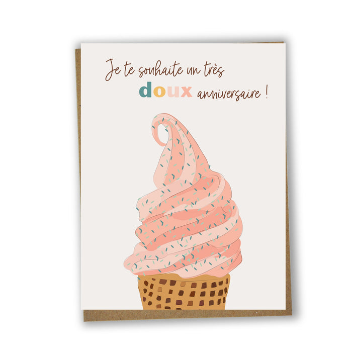 Doux anniversaire - crème glacée