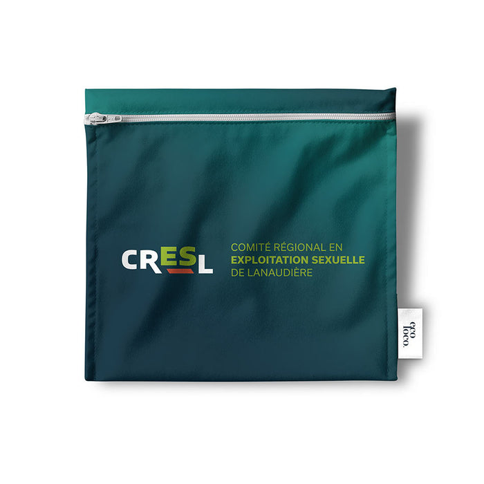 Sac à sandwich écologique réutilisable fait au québec à personnaliser