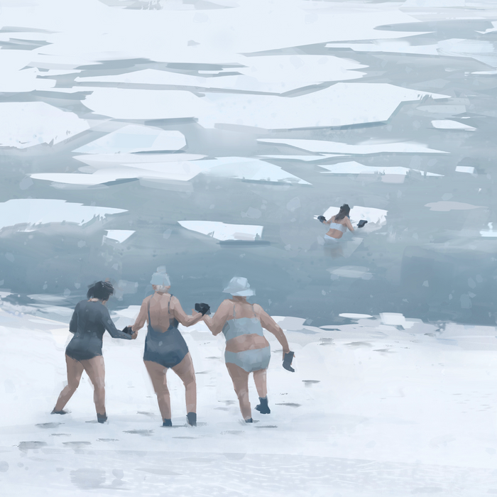 Illustration baigneuses