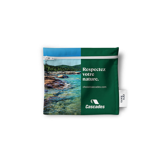Mini sac à collation écologique réutilisable fait au québec à personnaliser