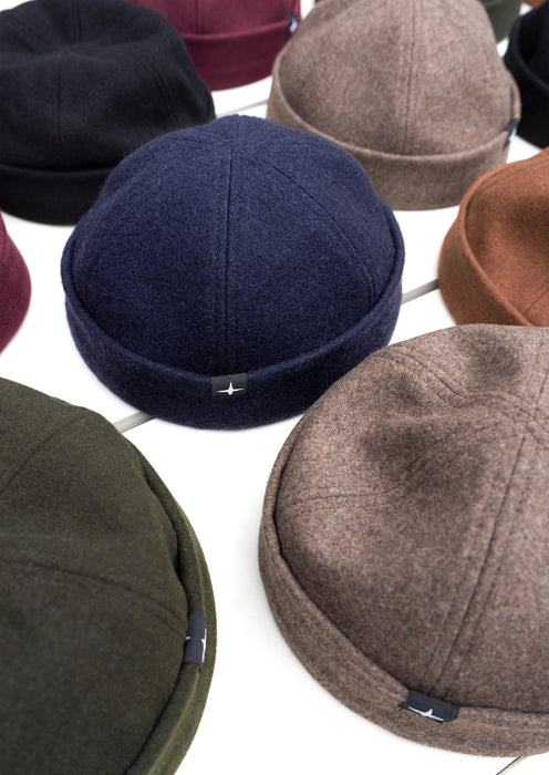 Nouveau miki marin - laine feutrée - bleu marine