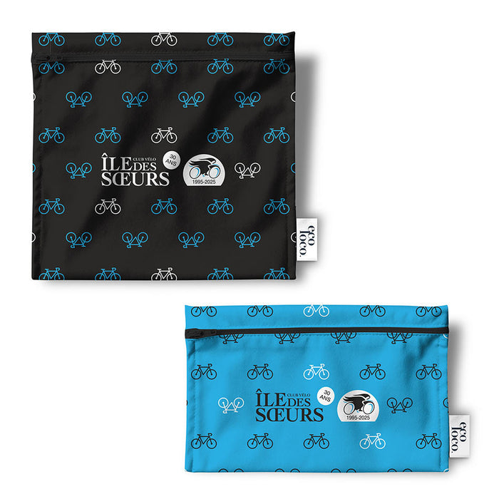 Ensemble de 2 sacs écologiques réutilisables faits au québec à personnaliser