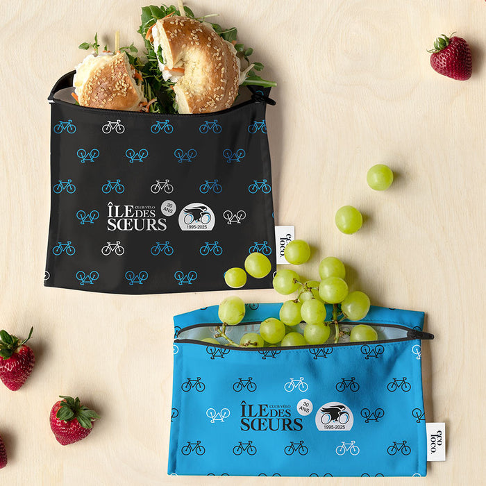 Ensemble de 2 sacs écologiques réutilisables faits au québec à personnaliser