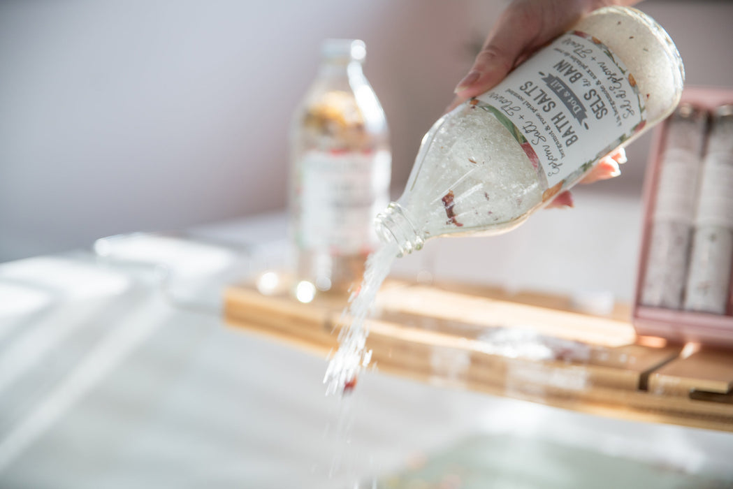 Sel bain bergamote & pétales de rose