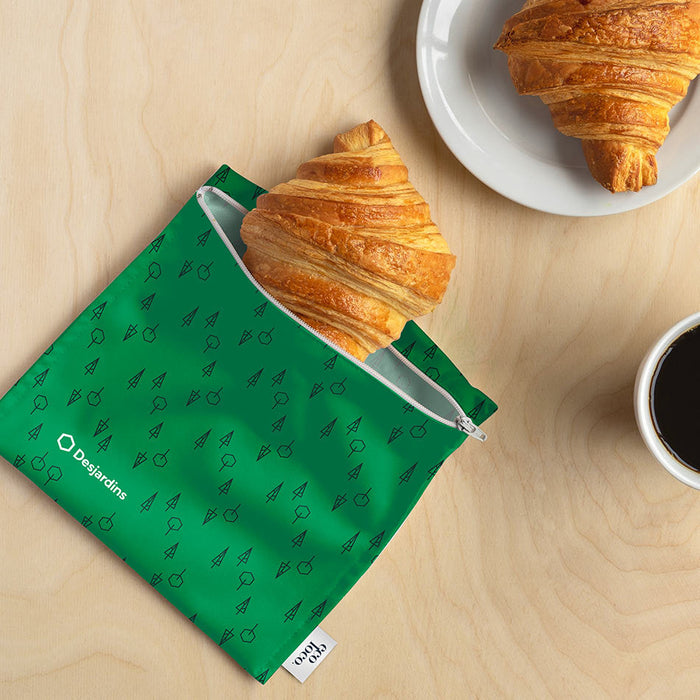 Sac à sandwich écologique réutilisable fait au québec à personnaliser