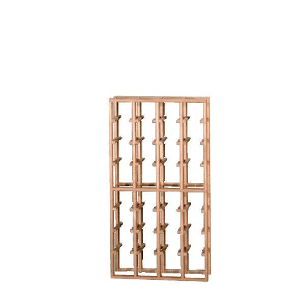Casiers à bouteilles de vin en acajou 4 colonnes (32 à 48 bouteilles)