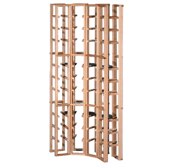 Casiers à bouteilles de vin en acajou de coin (32 à 48 bouteilles)