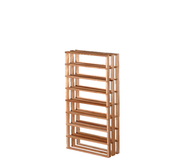 Casiers à bouteilles de vin en acajou bourgogne (40 à 60 bouteilles)