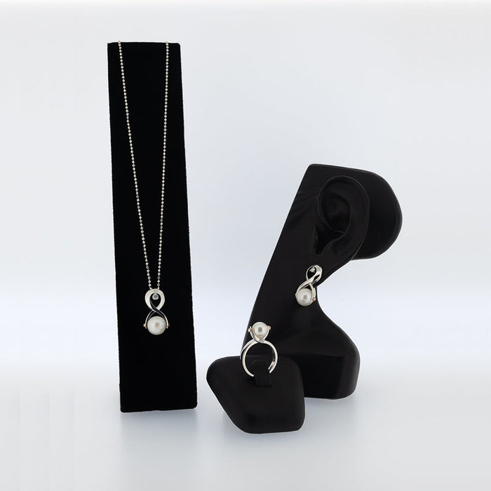 Boucles d'oreille ruban rose