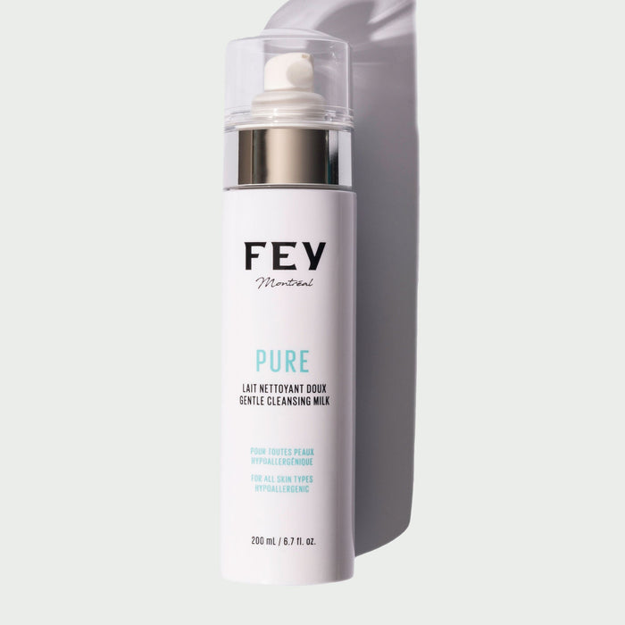 PURE Vegan & Natural Facial Cleansing Milk | FEY Cosmetics | PURE nettoyant doux pour le visage naturel et vegan